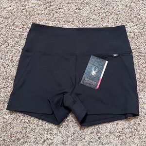 Spyder Women's Athletic Black Bike Shorts Size XL NWT